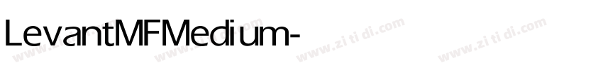 LevantMF Medium字体转换